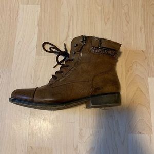 brown ankle boots